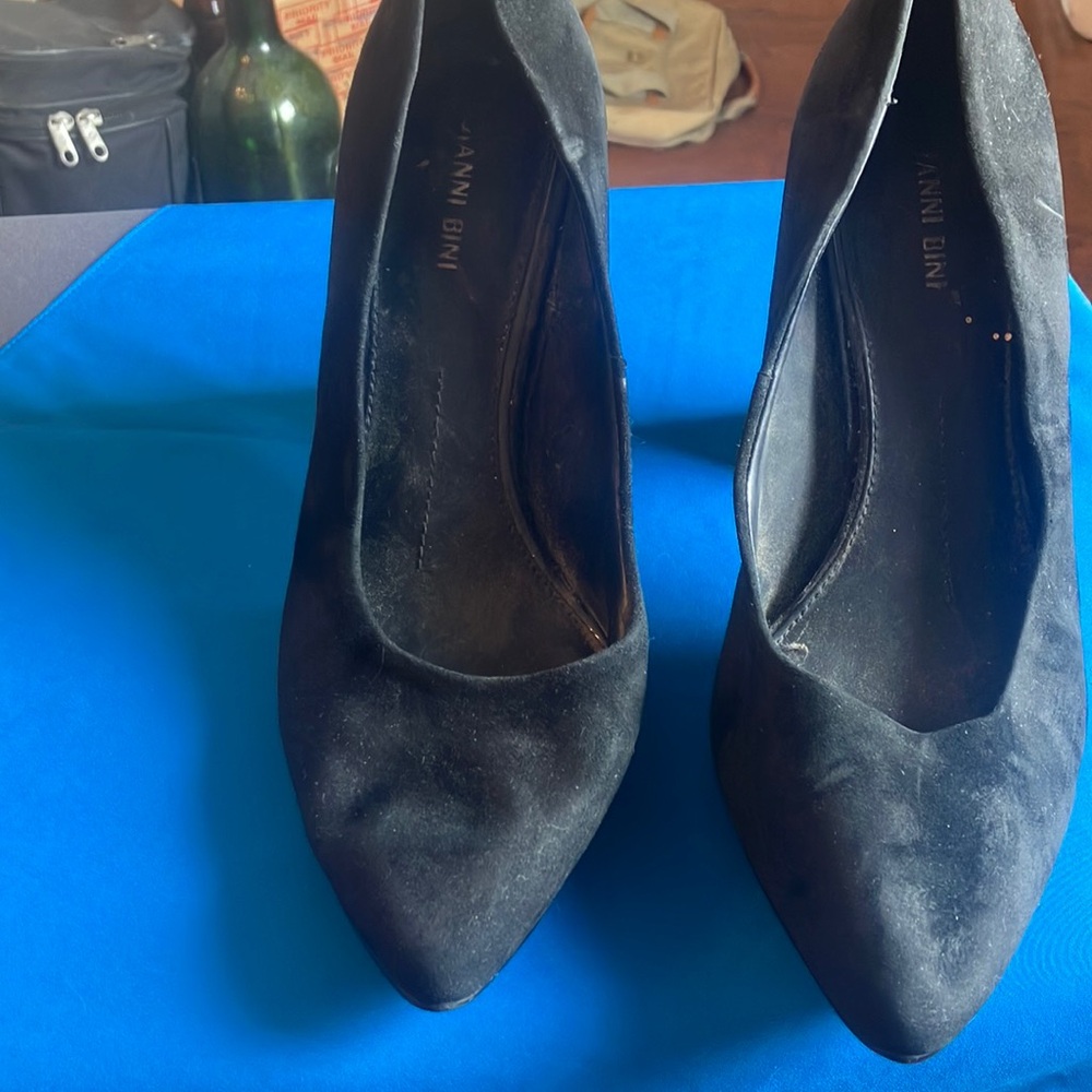Gianni bini Elegant Black suede Women's Shoes 10